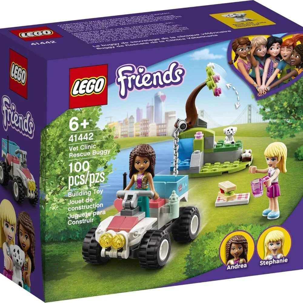 NEW Lego Friends Vet Clinic Rescue Buggy 41442 Building Set Kit Toy First-Aid To